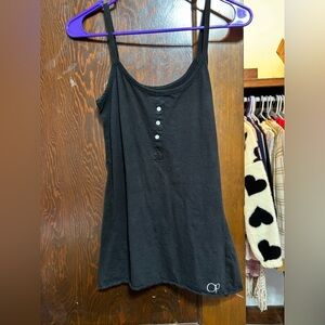 OP Ocean Pacific Y2K Black Camisole with Button Detail Woman’s Size Large 11-13